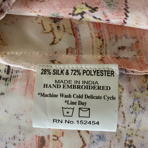 New Karyn Seo Silk Blend Open Front Kimono Jacket - Picture 14 of 15